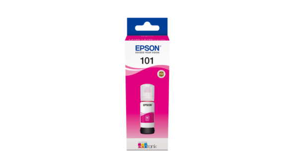 Epson 101 Magenta - Bouteille d'encre Epson EcoTank original (C13T03V34A)