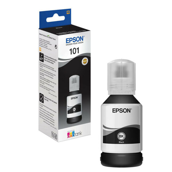 Epson 101 Noir - Bouteille d'encre Epson EcoTank original (C13T03V14A)