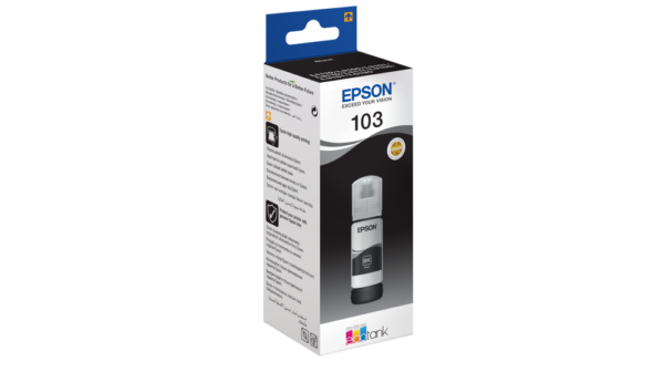 Epson 103 Noir - Bouteille d'encre Epson EcoTank original (C13T00S14A)