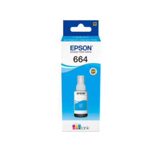 Epson 664 Cyan- Bouteille d'encre Epson EcoTank original (C13T66424A)