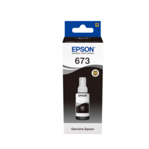 Epson 673 BK (T6731) Noir - Bouteille d'encre Epson EcoTank original (C13T67314A)
