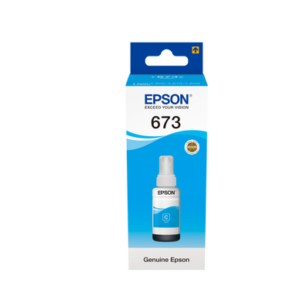 Epson 673 C (T6732) Cyan - Bouteille d'encre Epson original (C13T67324A)