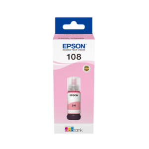 Epson 108 Magenta clair – Bouteille d’encre Epson EcoTank original (C13T09C64A)