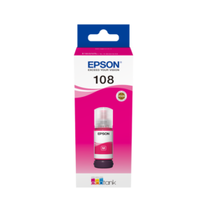 Epson 108 Magenta– Bouteille d’encre Epson EcoTank original (C13T09C34A)