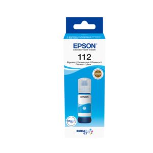 Epson 112 Cyan – Bouteille d’encre Epson EcoTank original (C13T06C24A)