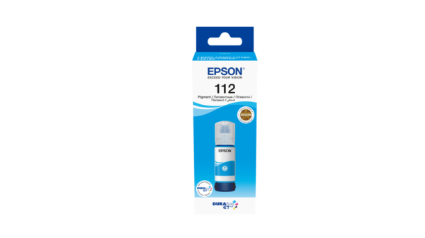 Epson 112 Cyan – Bouteille d’encre Epson EcoTank original (C13T06C24A)