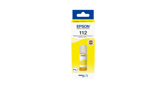 Epson 112 Jaune – Bouteille d’encre Epson EcoTank original (C13T06C44A)