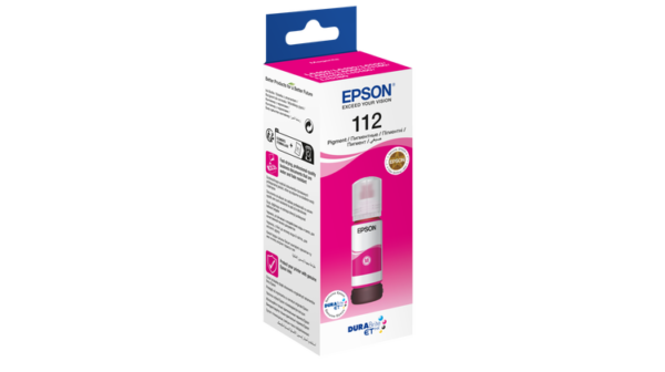 Epson 112 Magenta – Bouteille d’encre Epson EcoTank original (C13T06C34A)