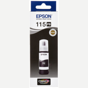 Epson 115 Photo Noir Bouteille d’encre Epson EcoTank original (C13T07D14A)